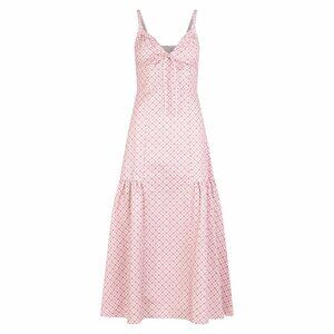 Hill House Home The Lillie Dress - Rose Circular Lattice Size M